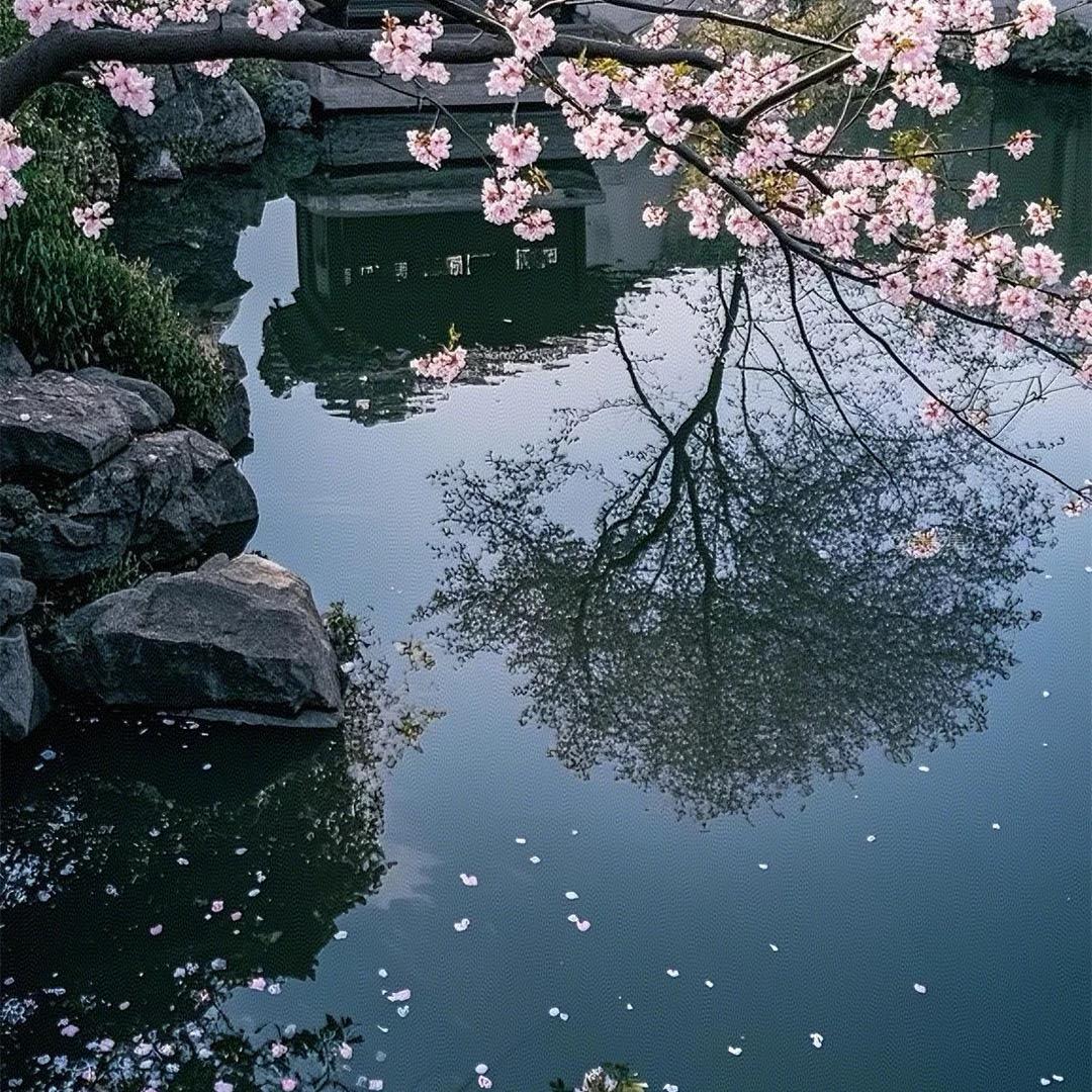 殷花照影