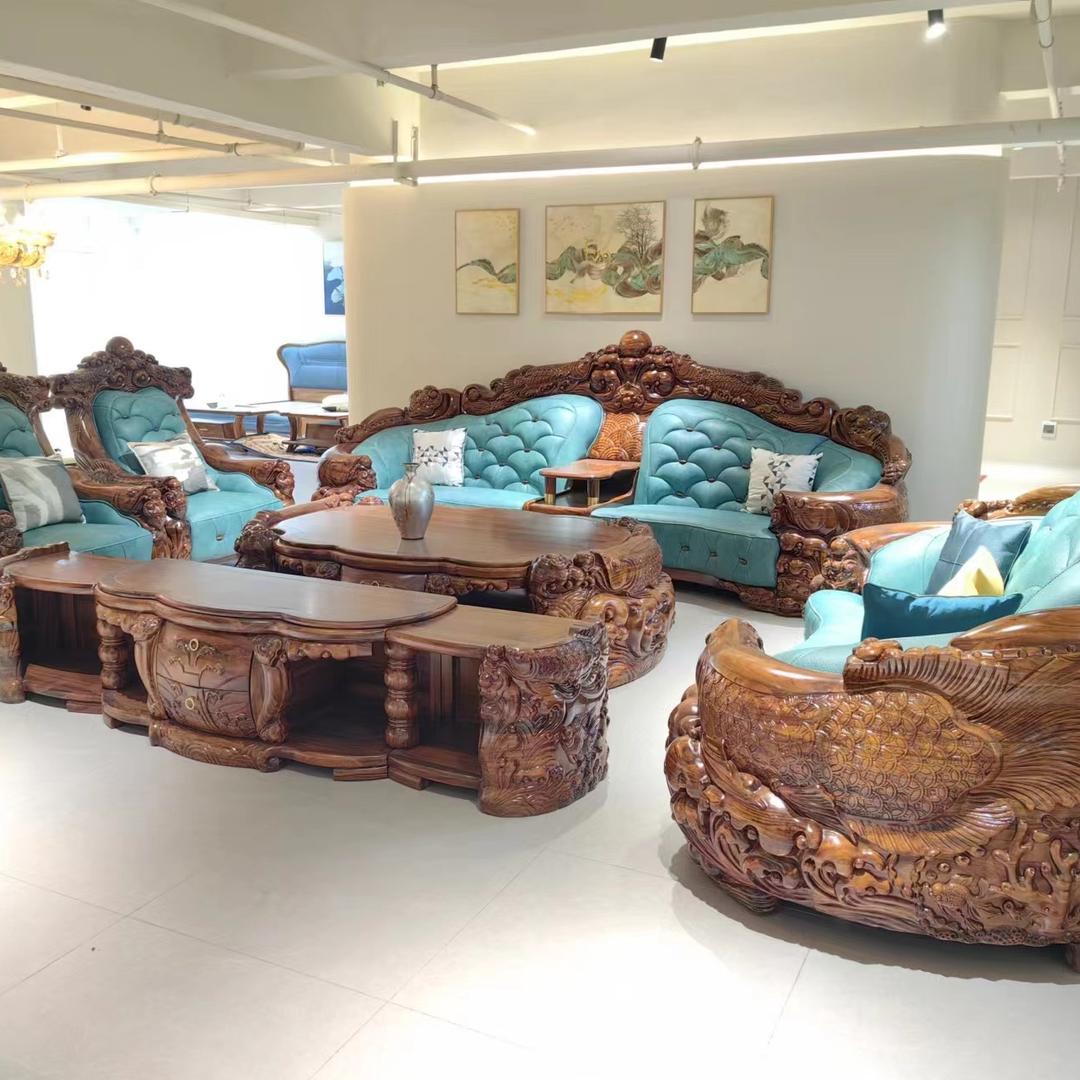 佛山皇登阁乌金木家具