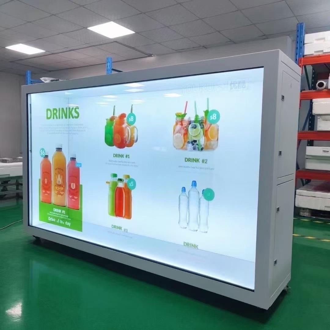 OLED，液晶透明展柜，滑轨屏