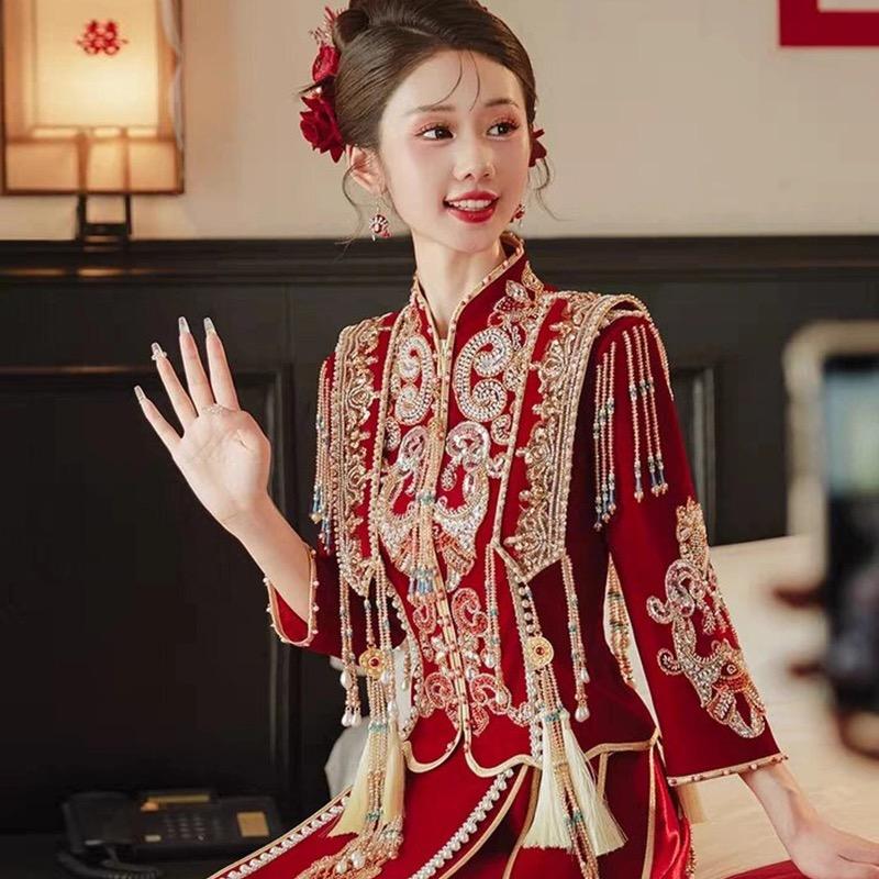 喜嫁中式嫁衣秀禾服