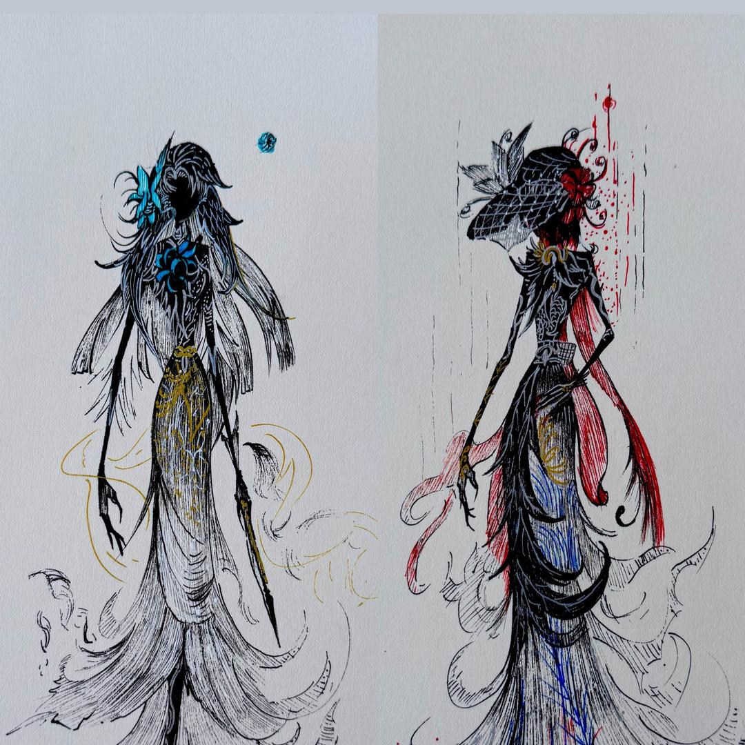 一支黑笔闯画界