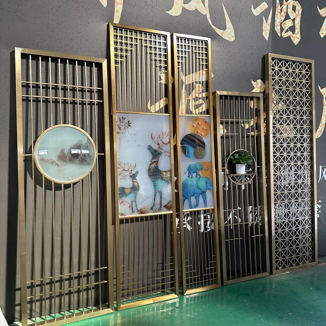 佛山不锈钢屏风隔断酒柜定制源头厂家