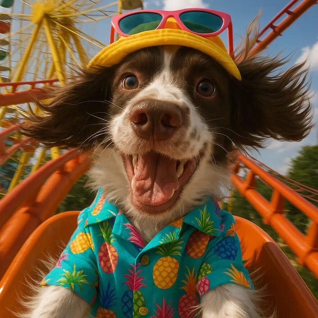 小狗🎢坐过山车
