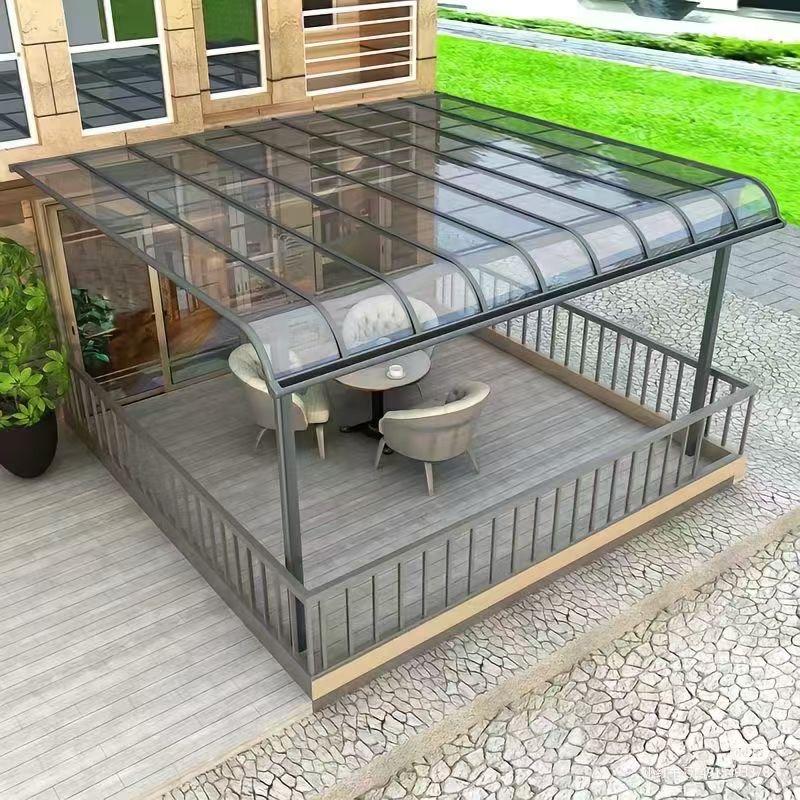 A耐力板雨棚长城板雨棚厂家直销