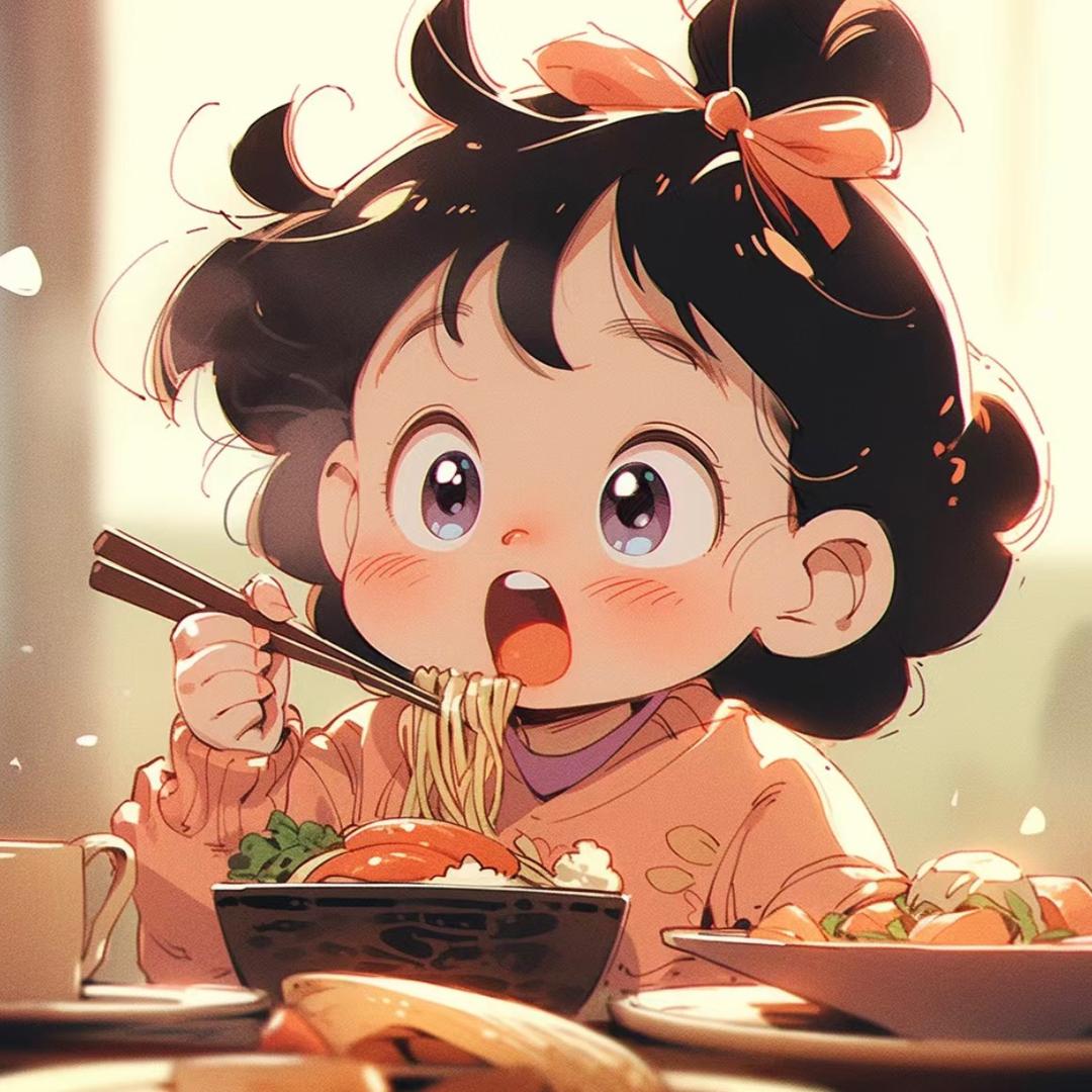 吃饱饱没烦恼😃