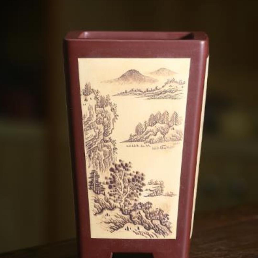 神力紫砂花盆