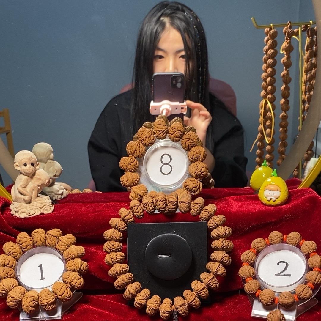 秦岭八方龙纹桃核