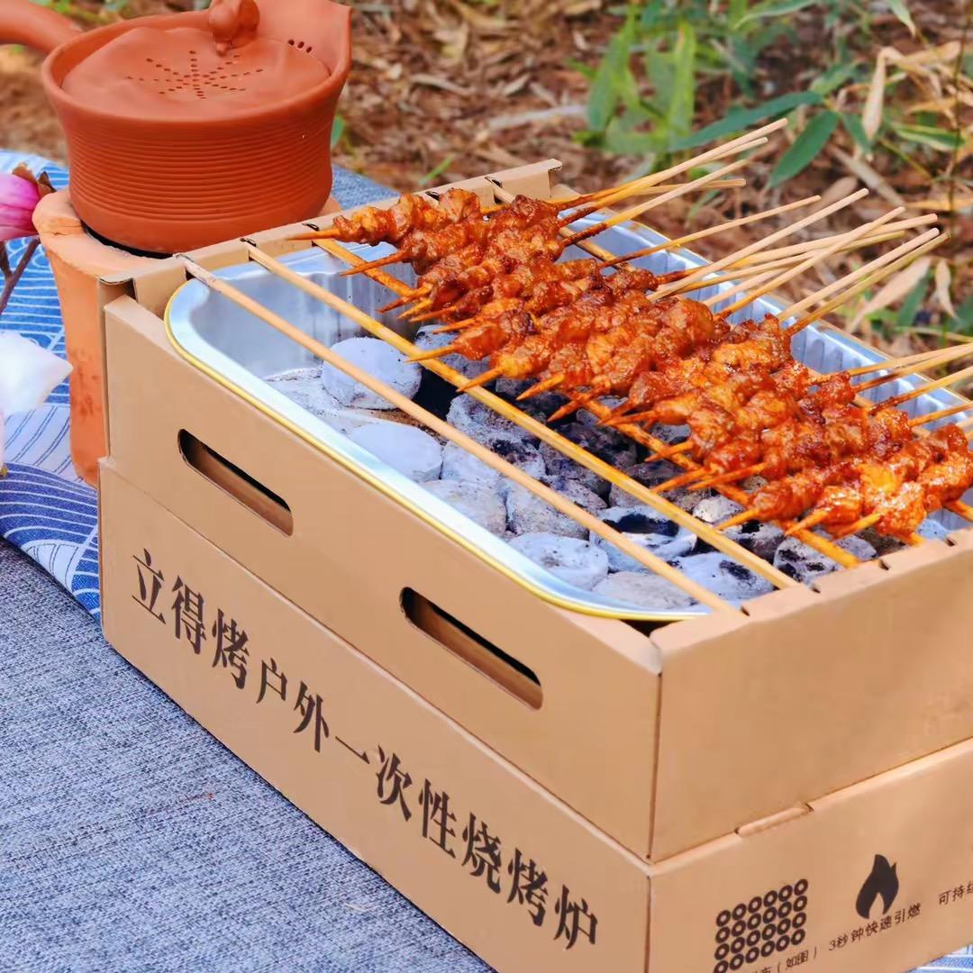立得烤户外烧烤炉 速燃碳