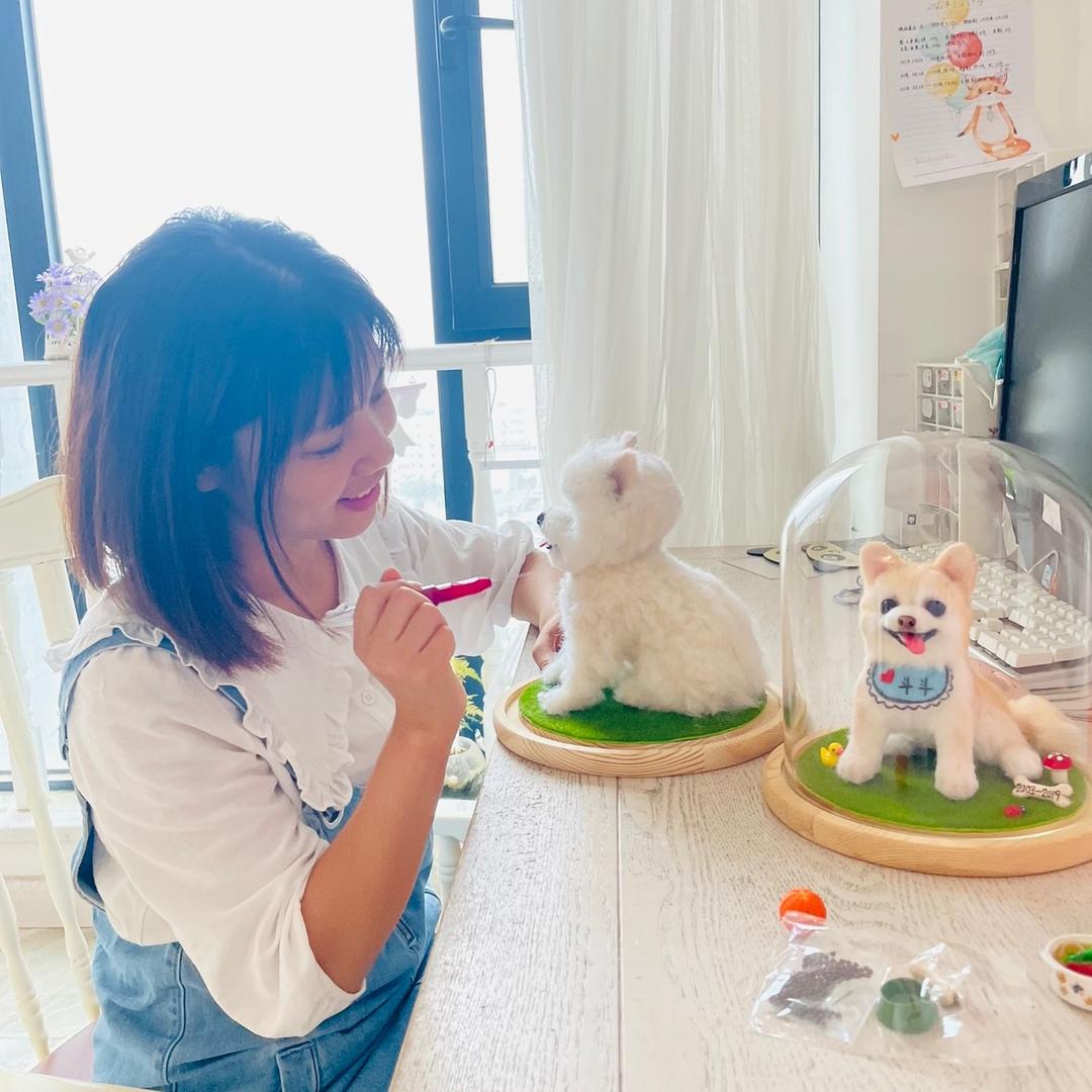 小小花儿羊毛毡手作