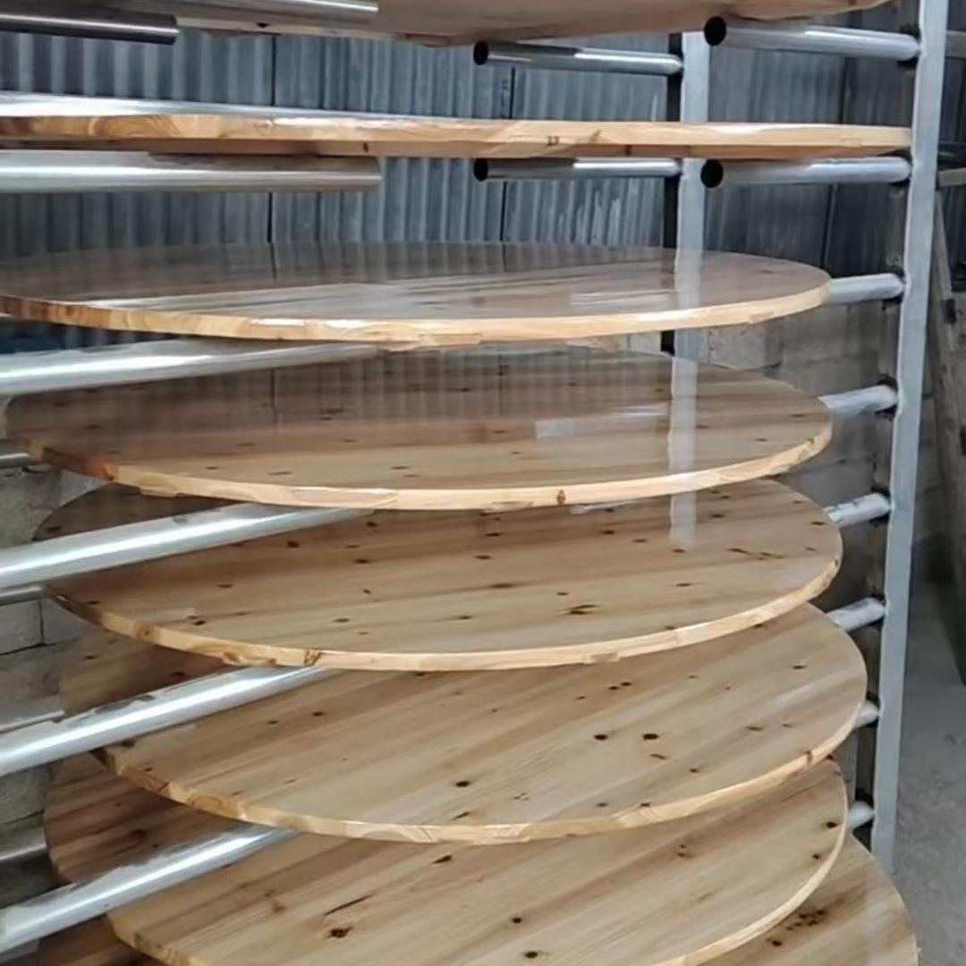 林粒木业 杉木圆桌源工厂