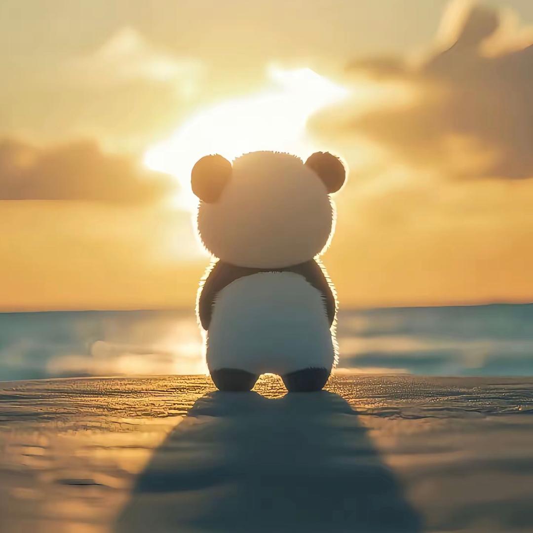 熊猫嘴里抢竹笋