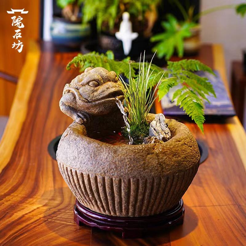 院石坊庭院摆件直播间