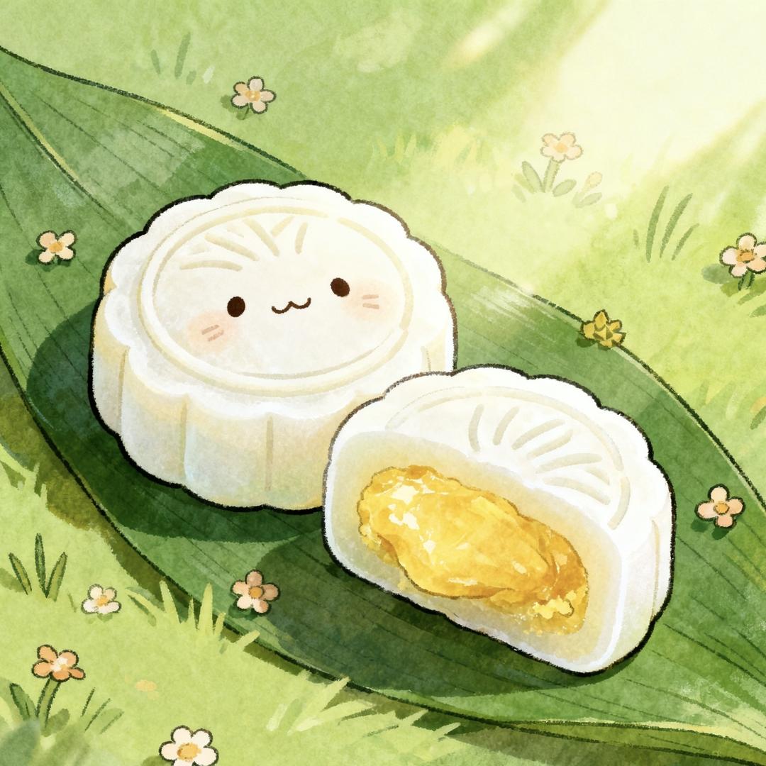 金枕冰皮月饼