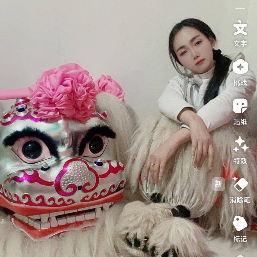 河南舞狮妹（婷婷）醉美小白狮
