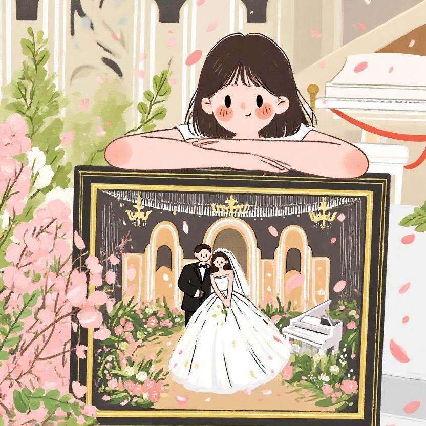 小鹿Yoyo的婚礼画记