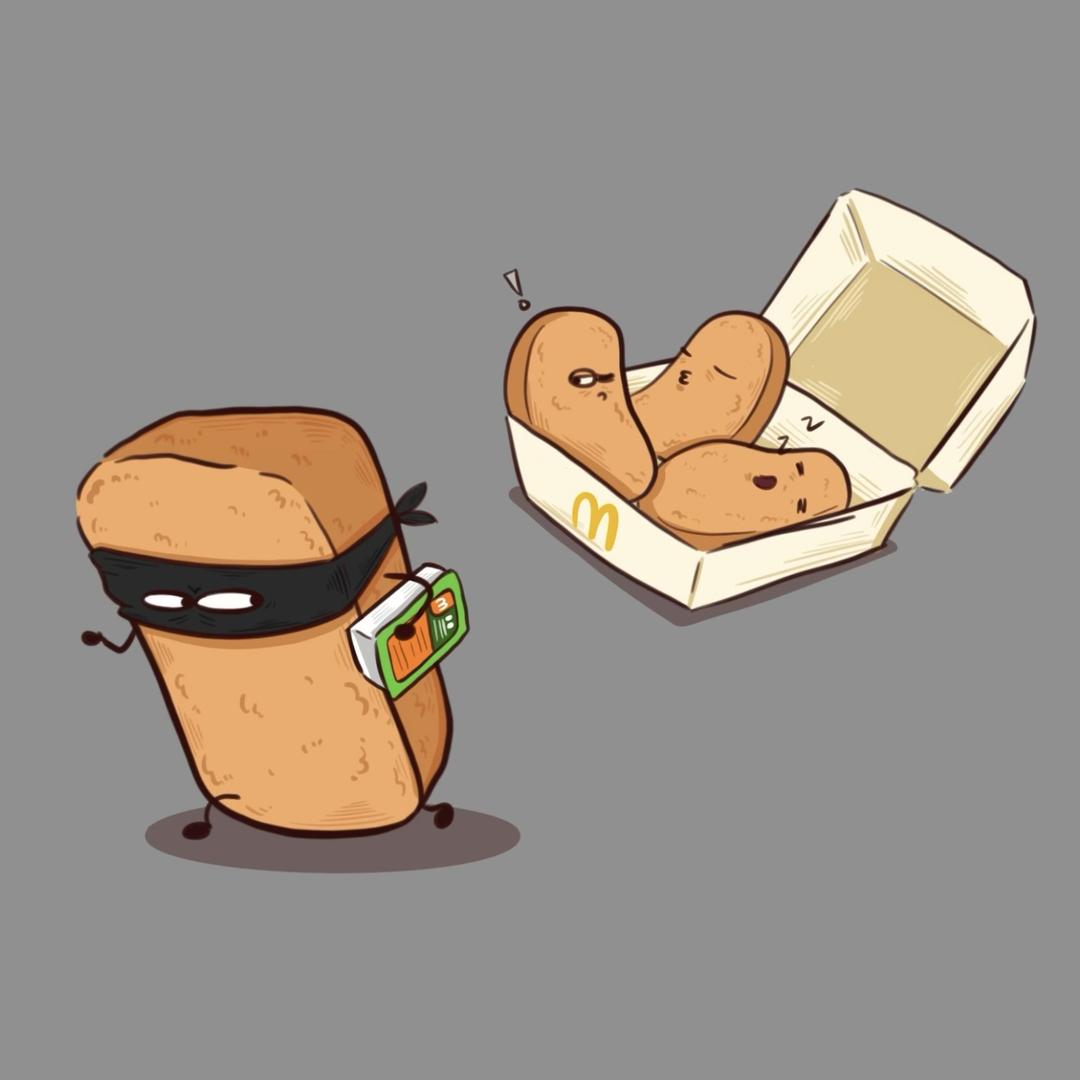 麦当劳在逃鸡块