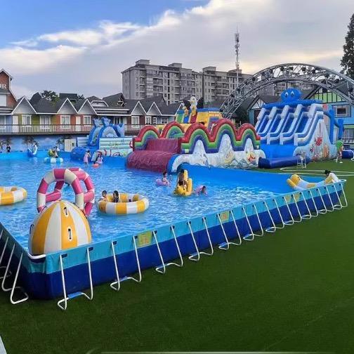 气模游乐设备厂家移动支架水池