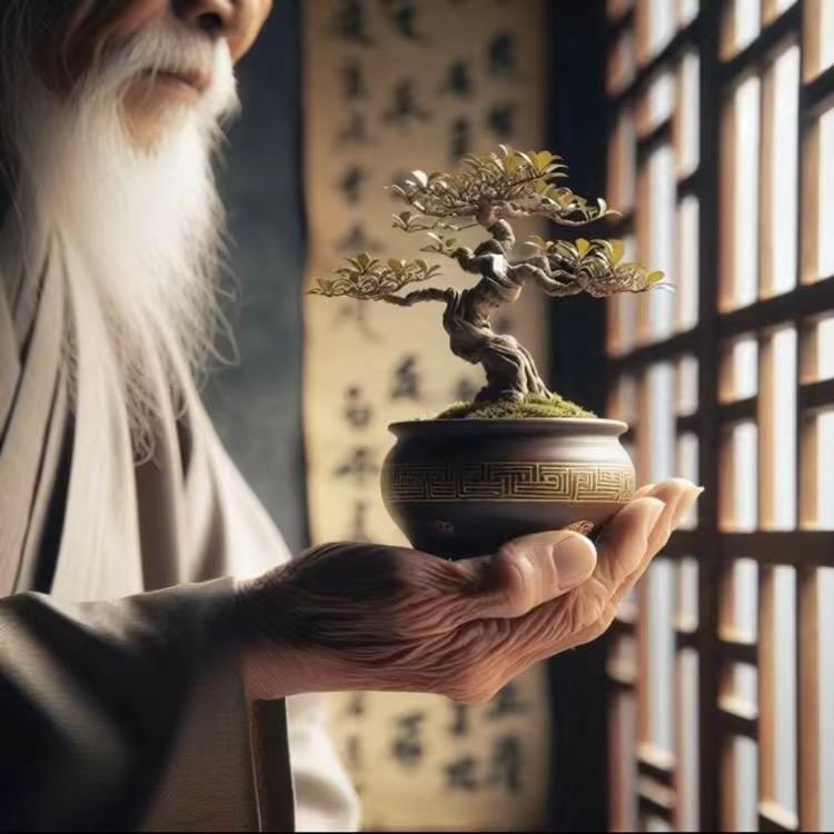阳台的树