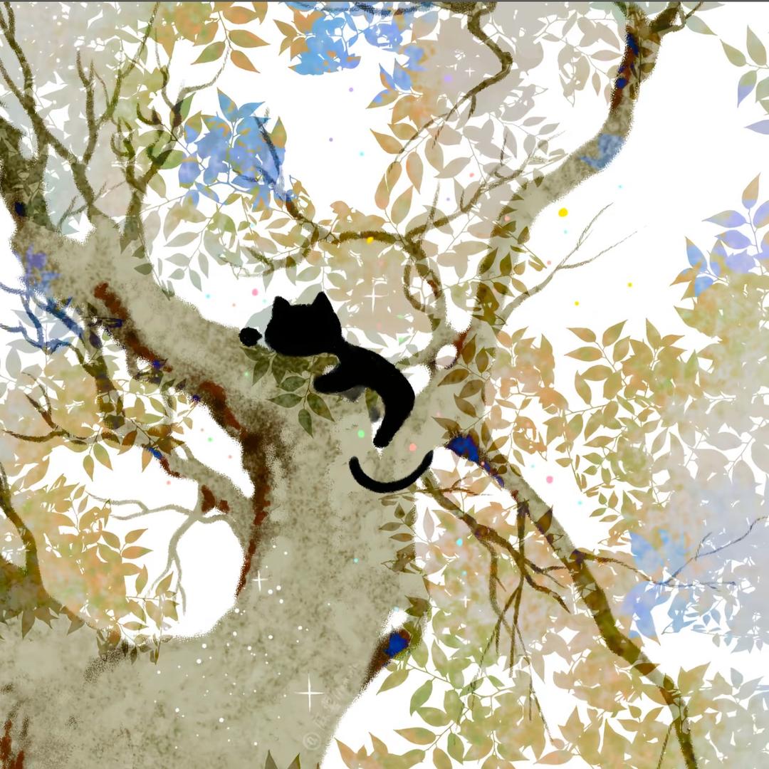 树上有只猫🌲