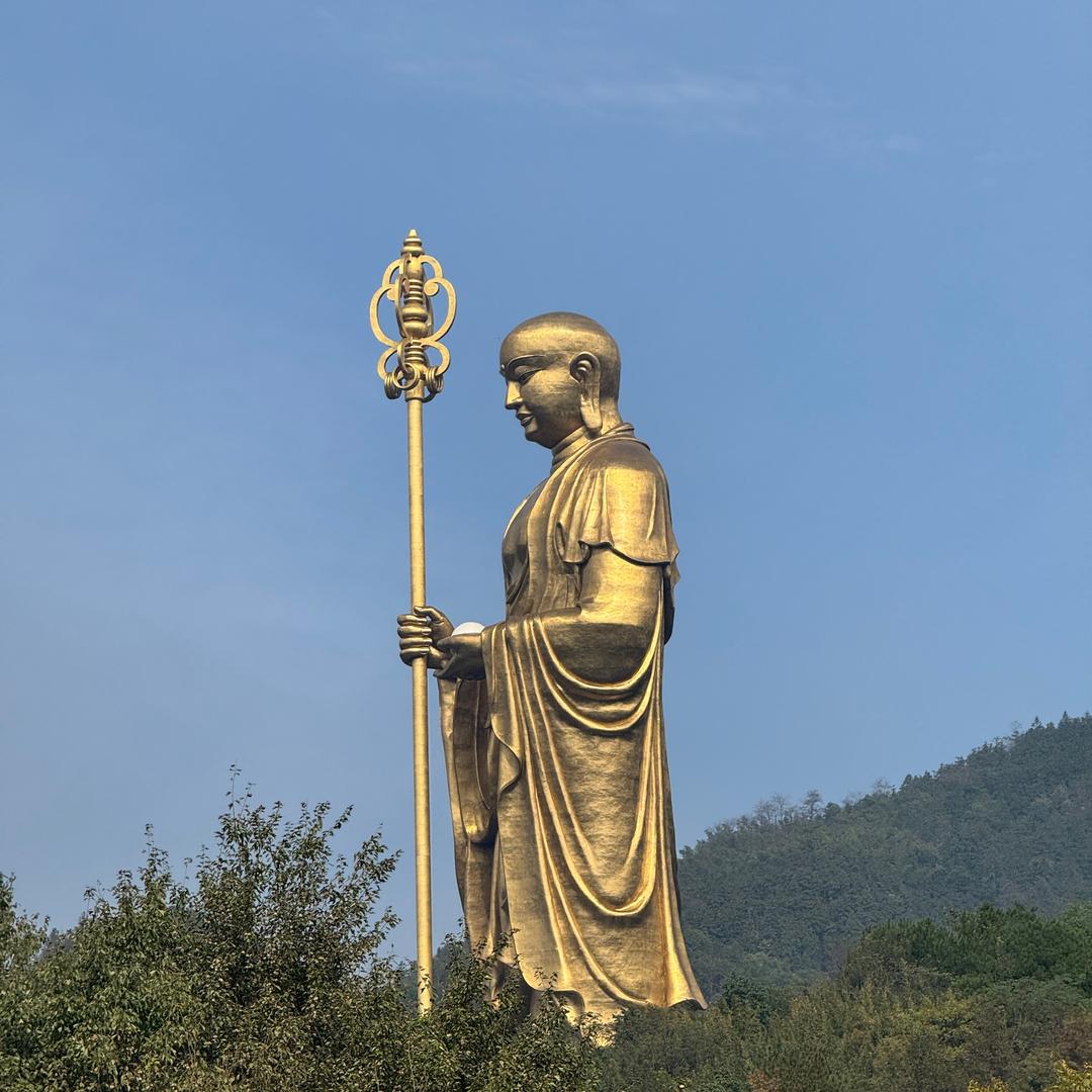 九华山大佛航拍