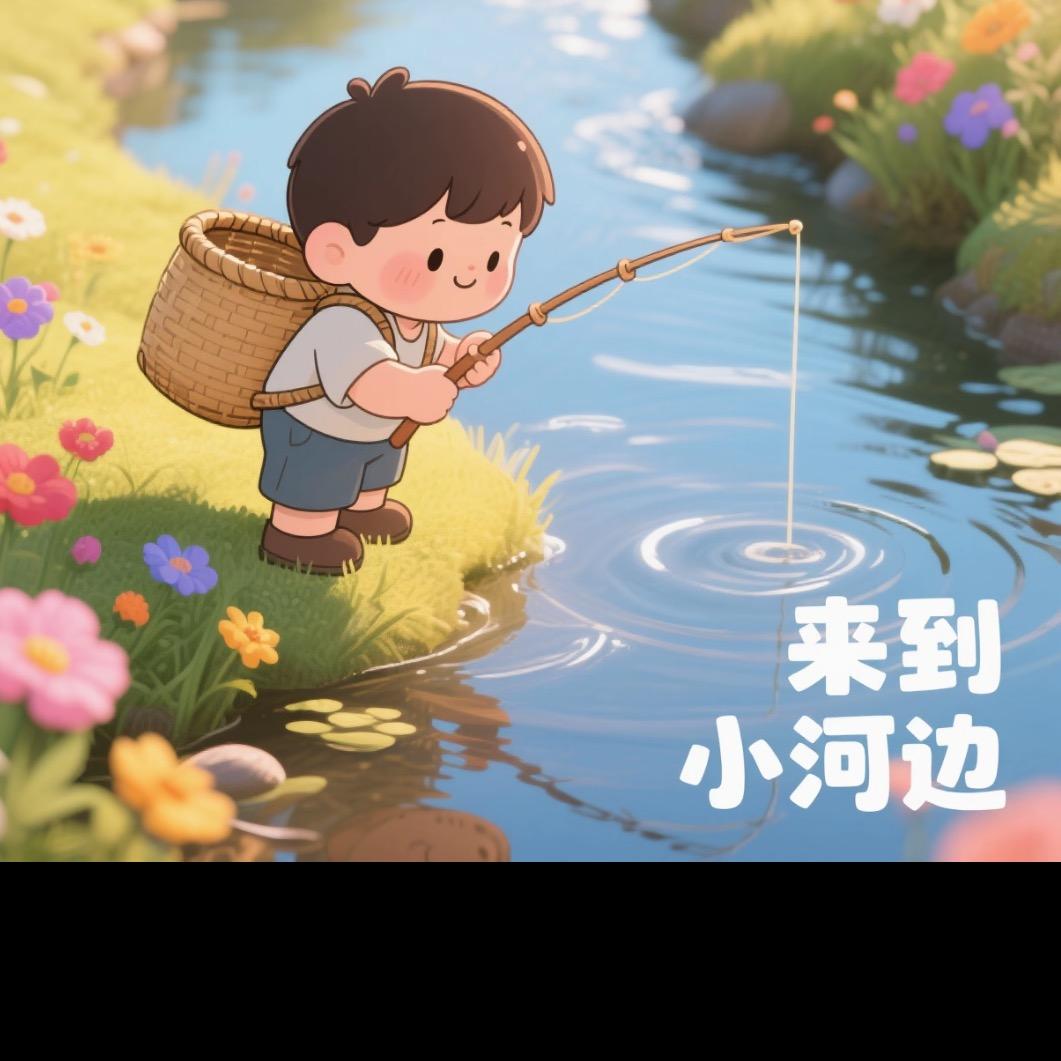 来到小河边