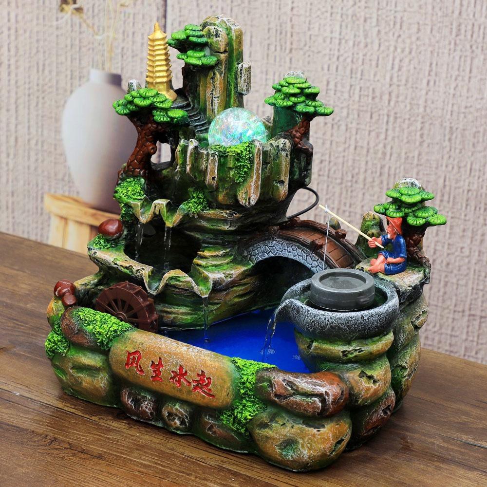 好韵流水鱼缸摆件