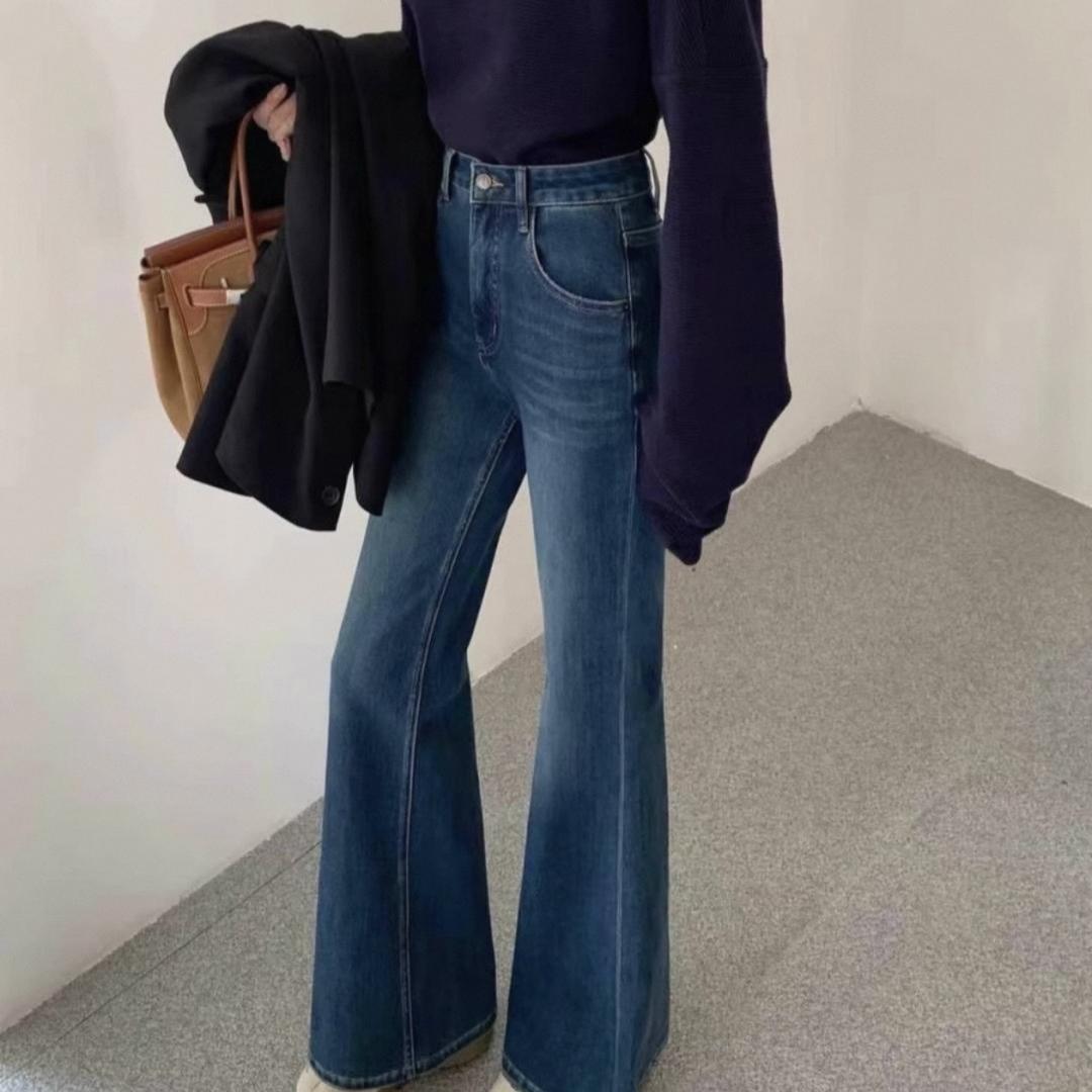 叁喵喵阔腿牛仔女装服饰