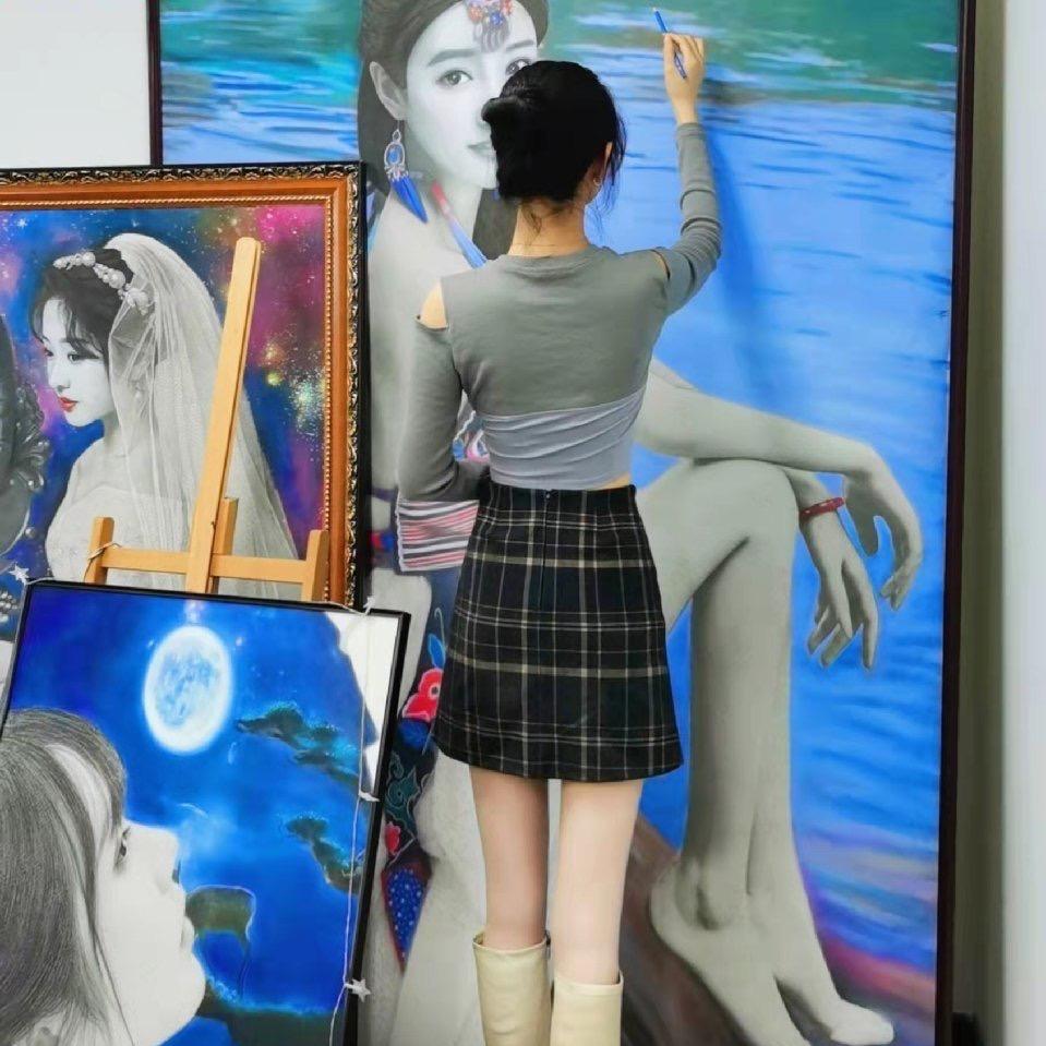 画画西施