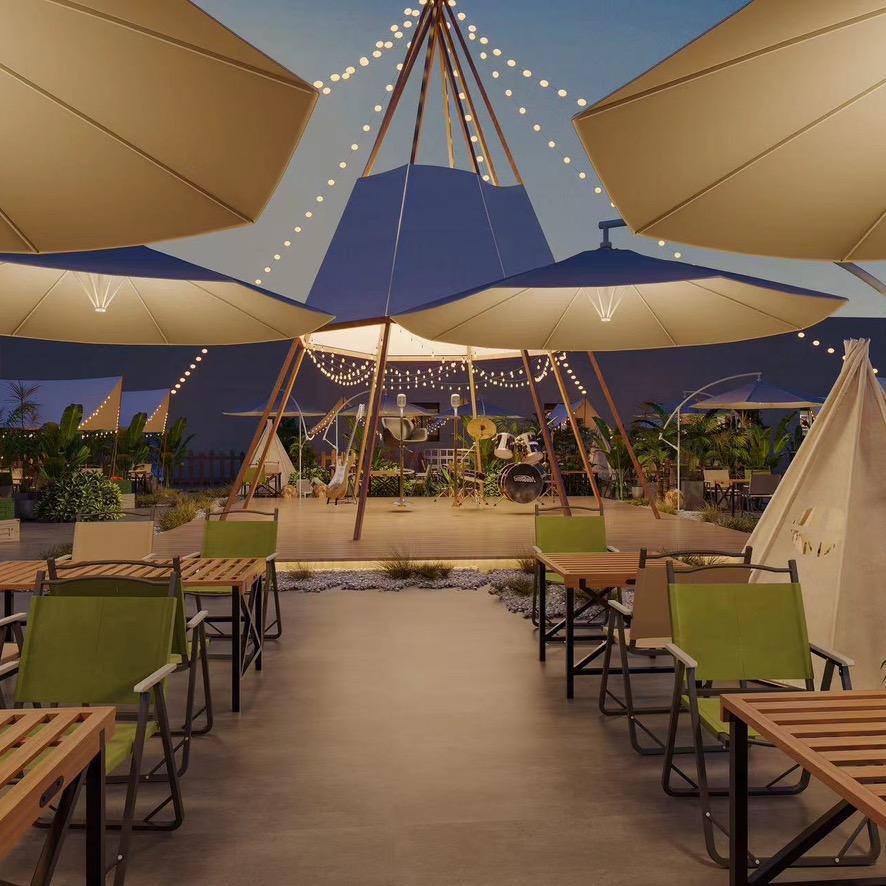 哈喽金州露营烤场.铁锅炖