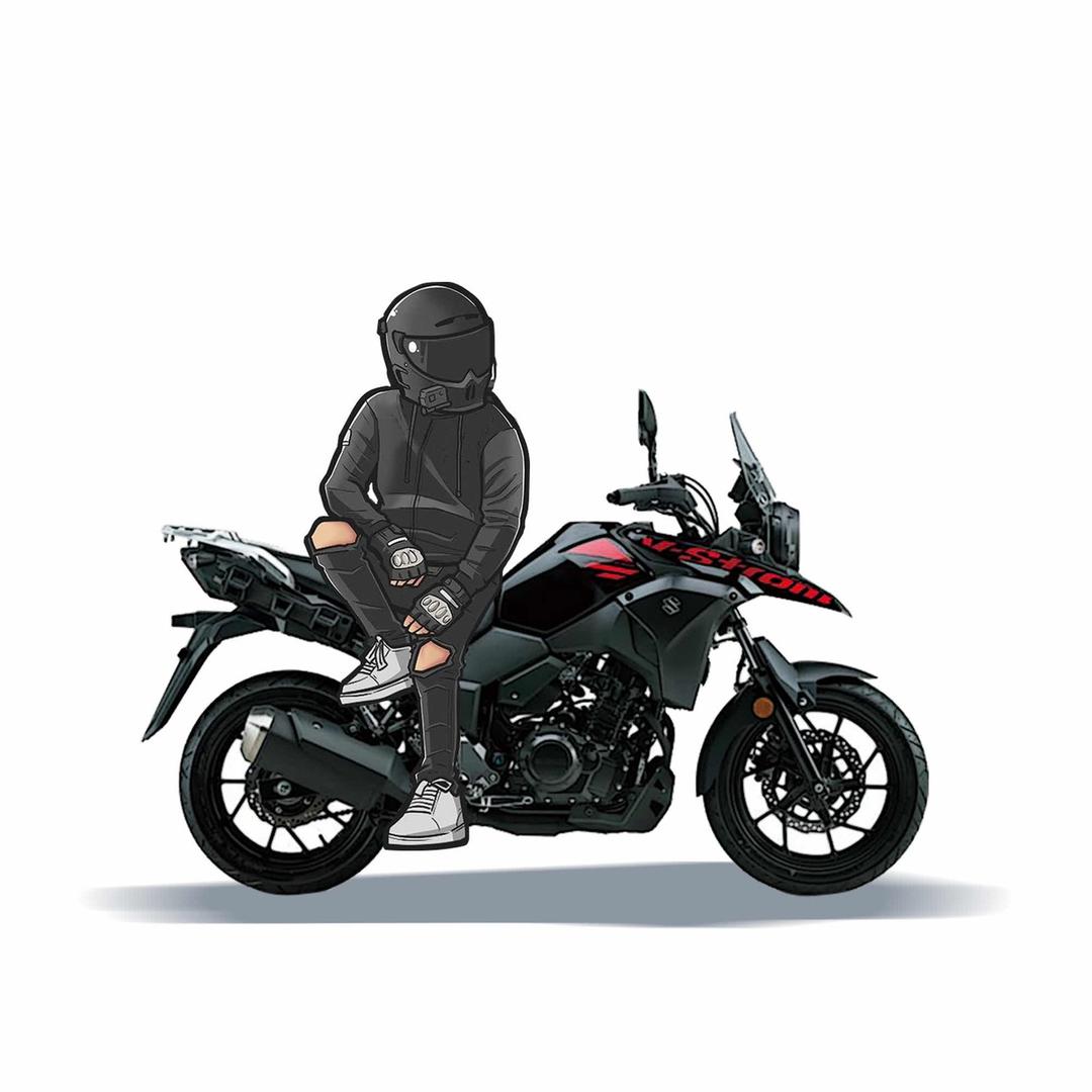 骑着我心爱的小摩托