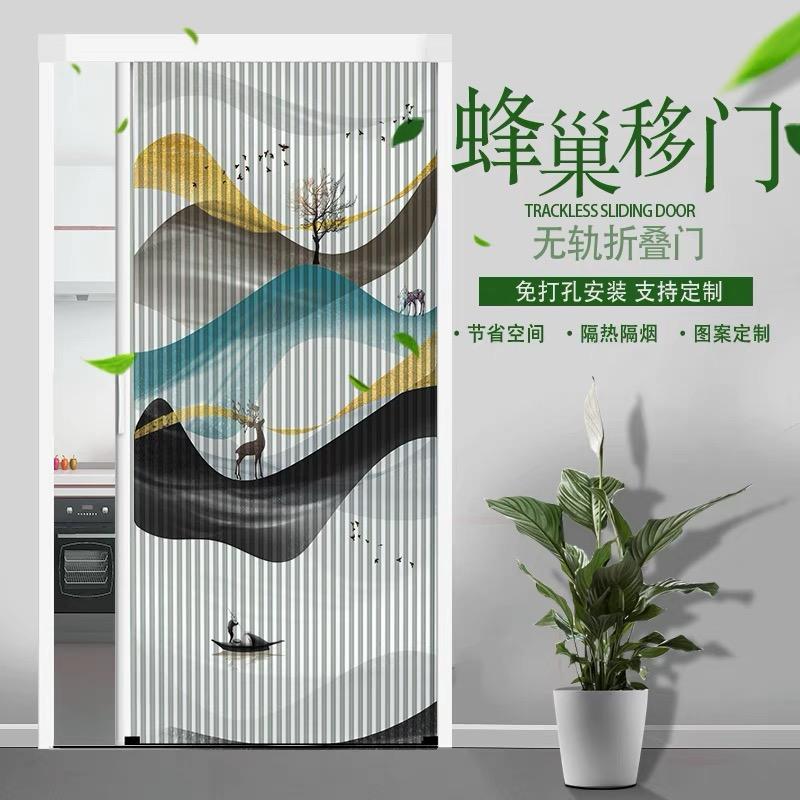 硕鸿无轨蜂巢折叠门厂