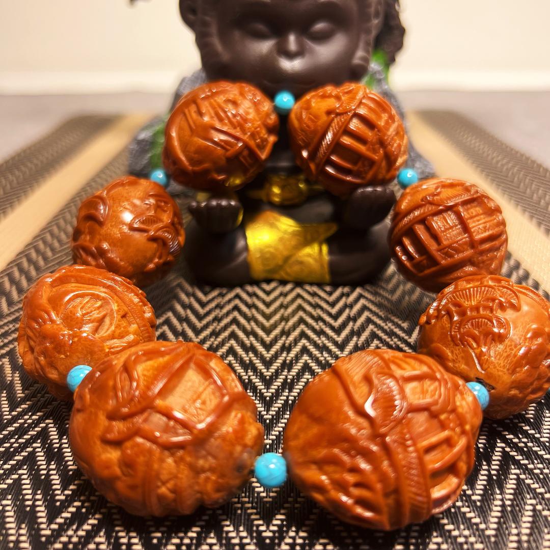 胖兵巴西大橄榄核雕