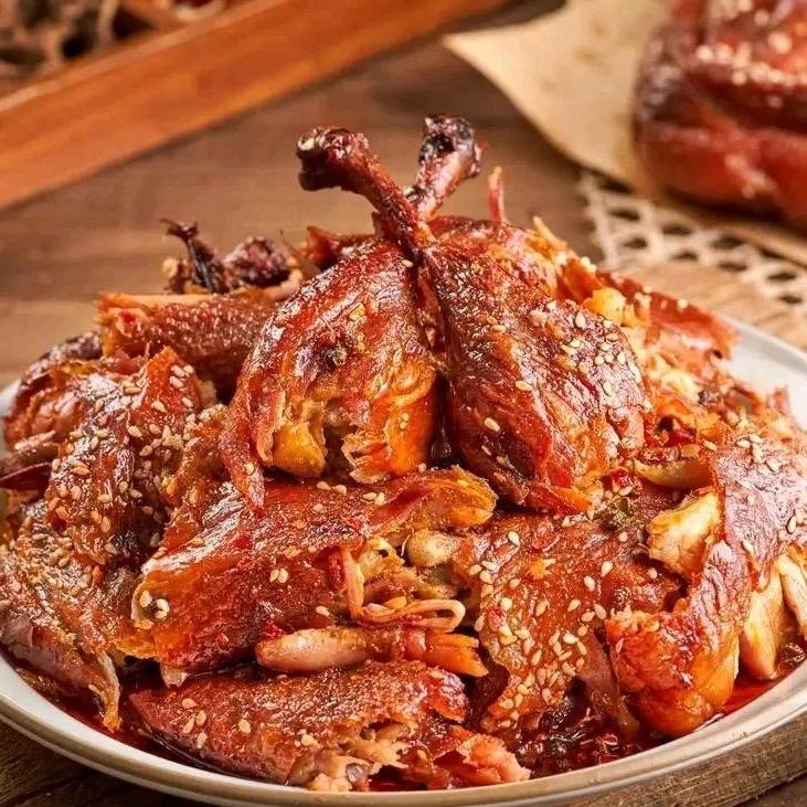雷记手撕香爆铁板鸭