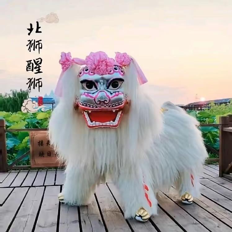 舞狮静小白狮