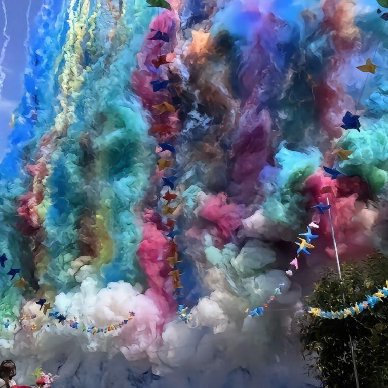 婚礼彩烟(彩烟墙源头)