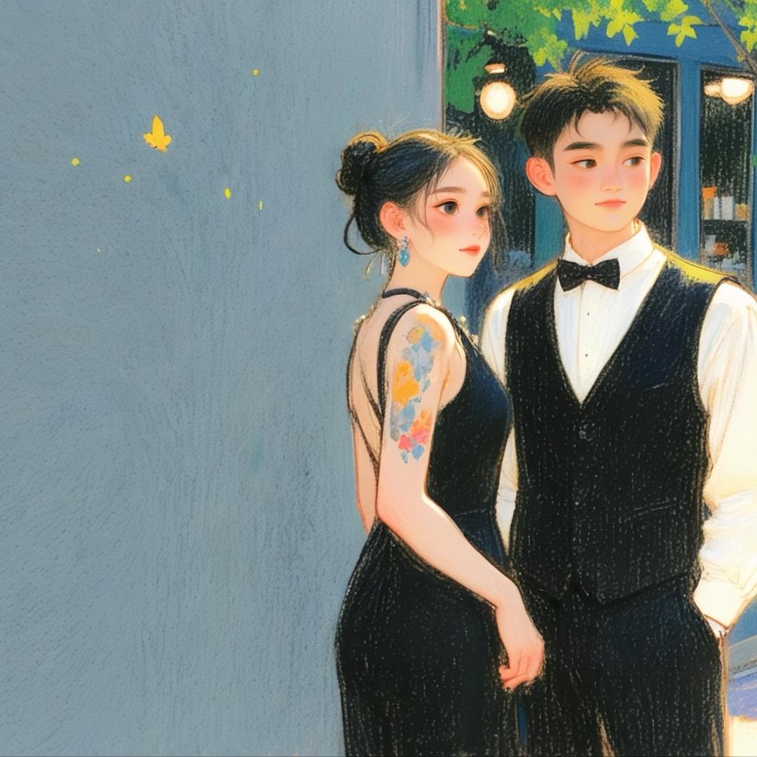 牵大手手.