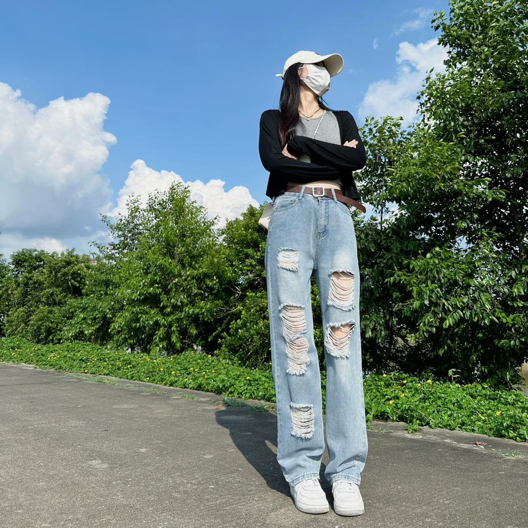 梵米薇牛仔女裤
