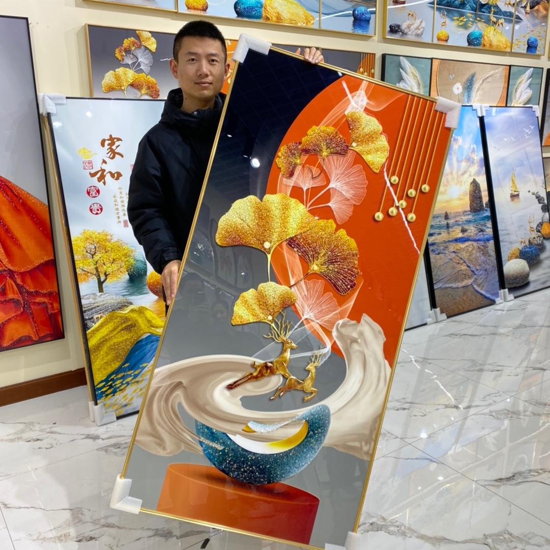优贝佳装饰画高端晶瓷画