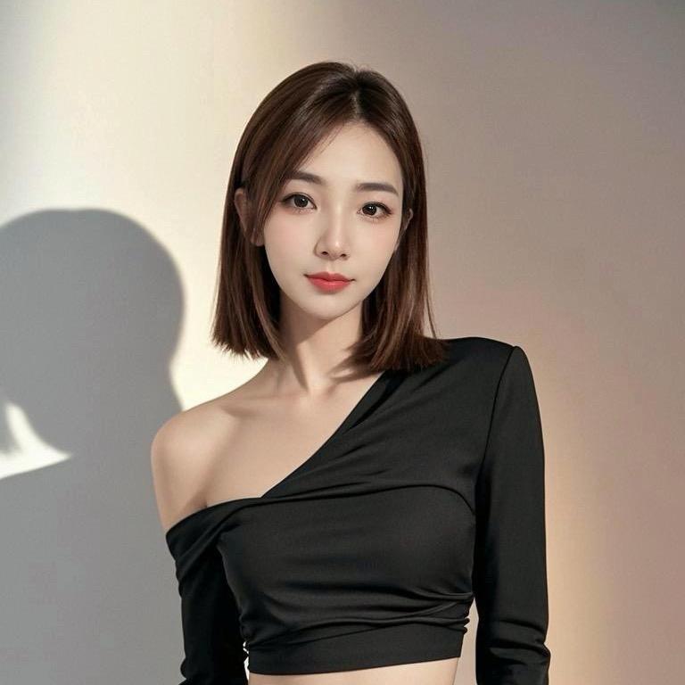 一顶黑色蓓蕾帽