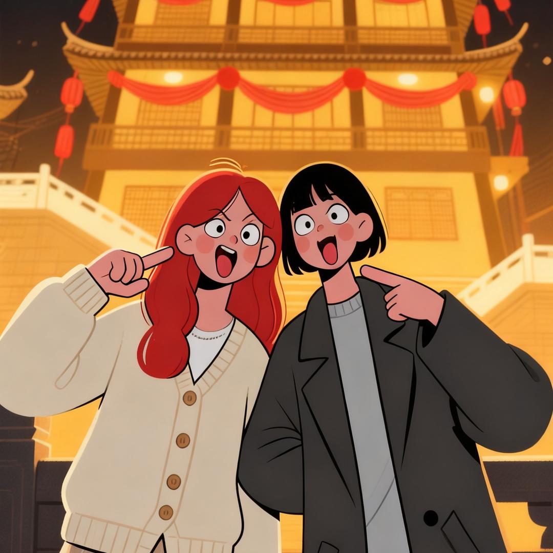 俩显眼包的日常