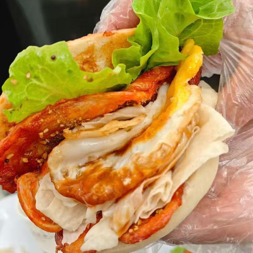 超大里脊肉夹馍