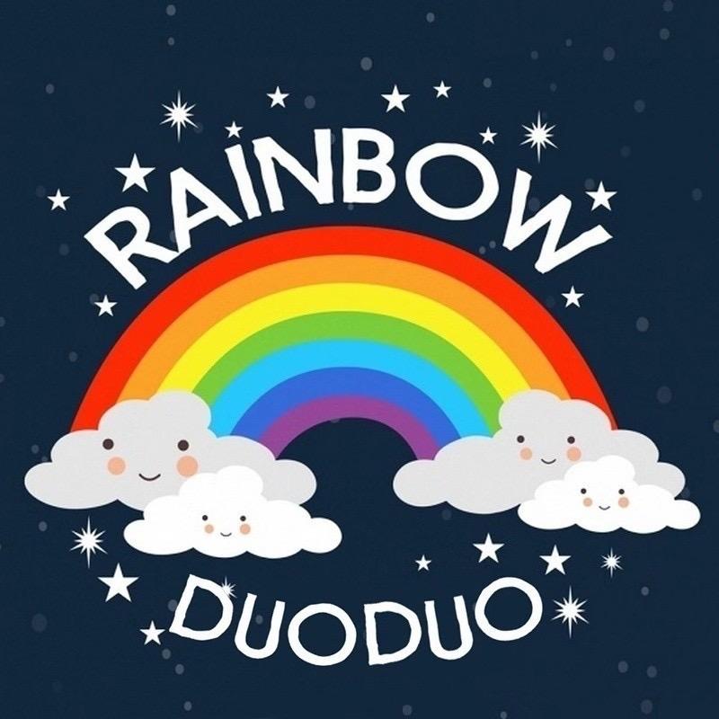 彩虹朵朵亲子装