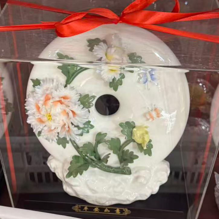 福建德化 陶瓷花朵工厂
