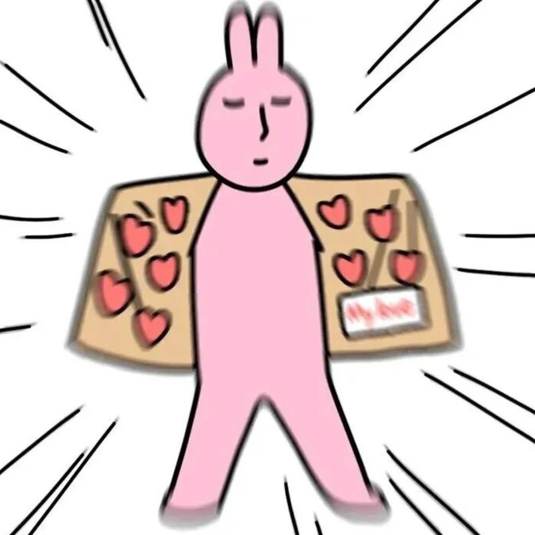 粉红兔子先生　　　　　　　　　   🪳
