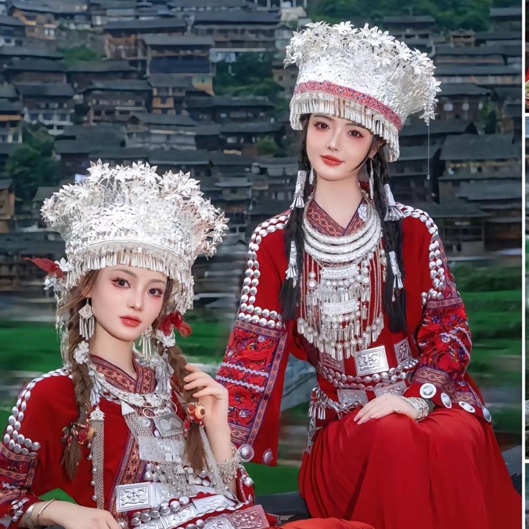 桐梓奥洛拉婚纱摄影高山流水舞团的苗家阿妹