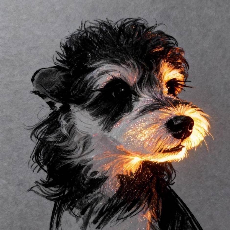 一只叫六六的雪纳瑞