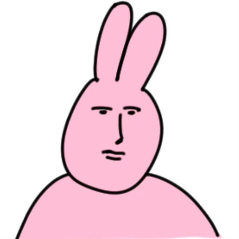 粉红兔子