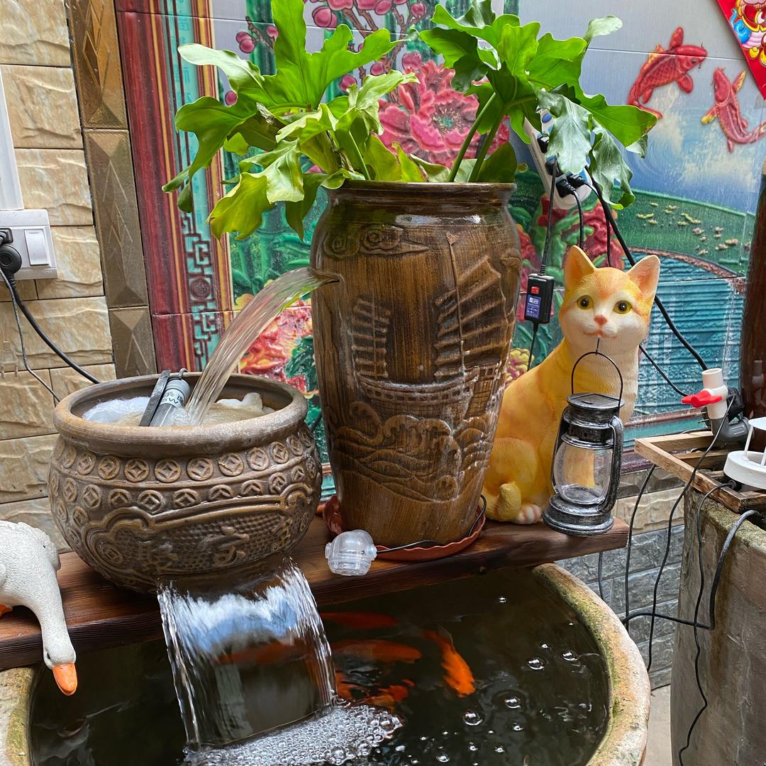 石与水流水罐