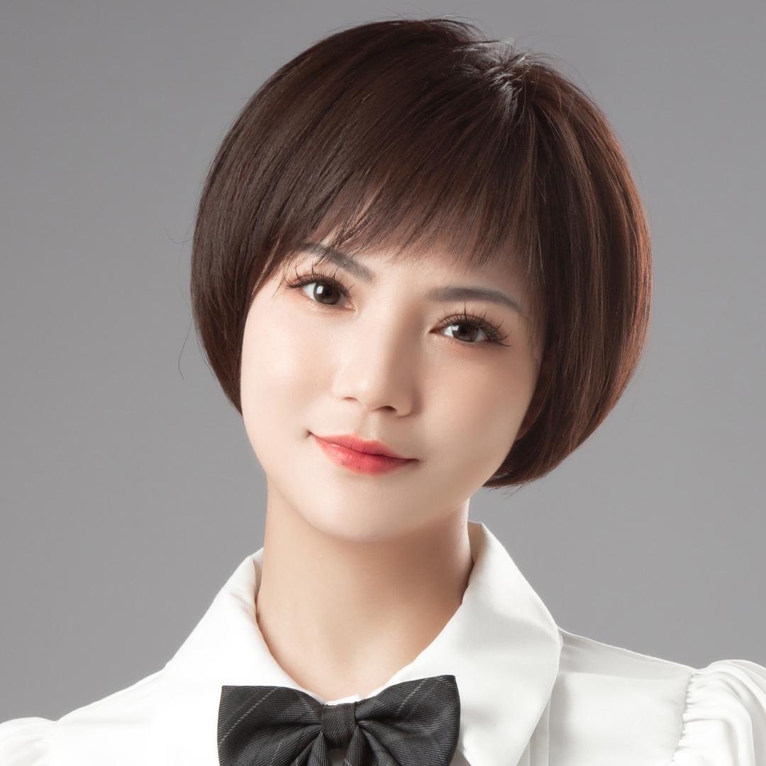 丝合假发女士高定假发