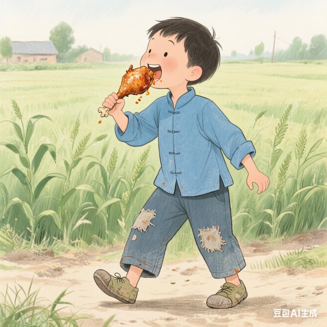 老丁多吃点